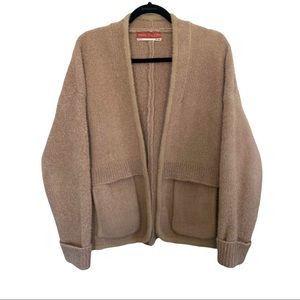 Anthropologie Pilcro Tan Open Front Cozy Cardigan